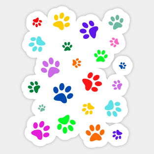 Paw Print Pattern Sticker